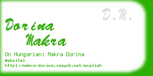 dorina makra business card